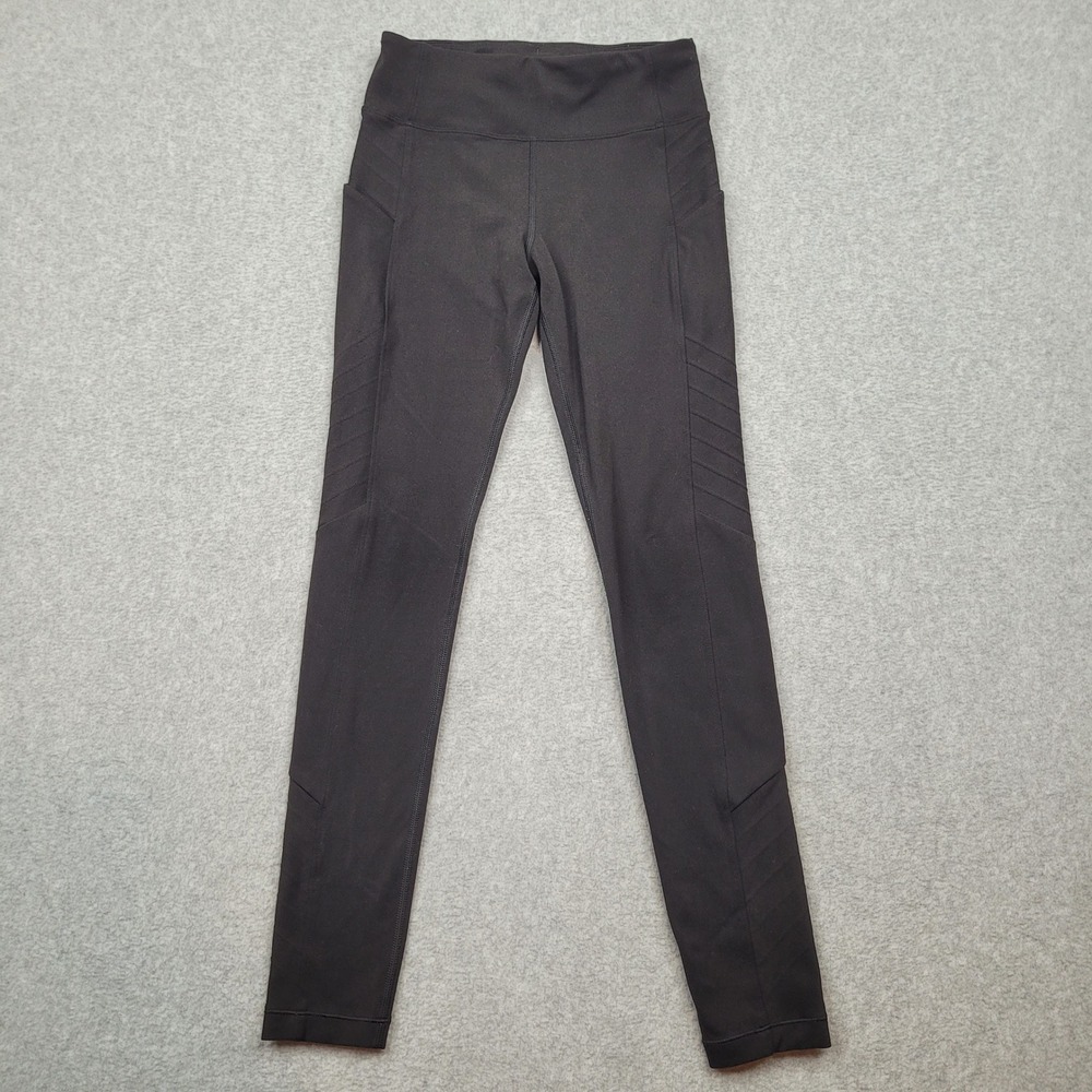 Athleta Girl Moto-Vation 2.0 Tight Girls Medium 8-10 Black Leggings Pockets